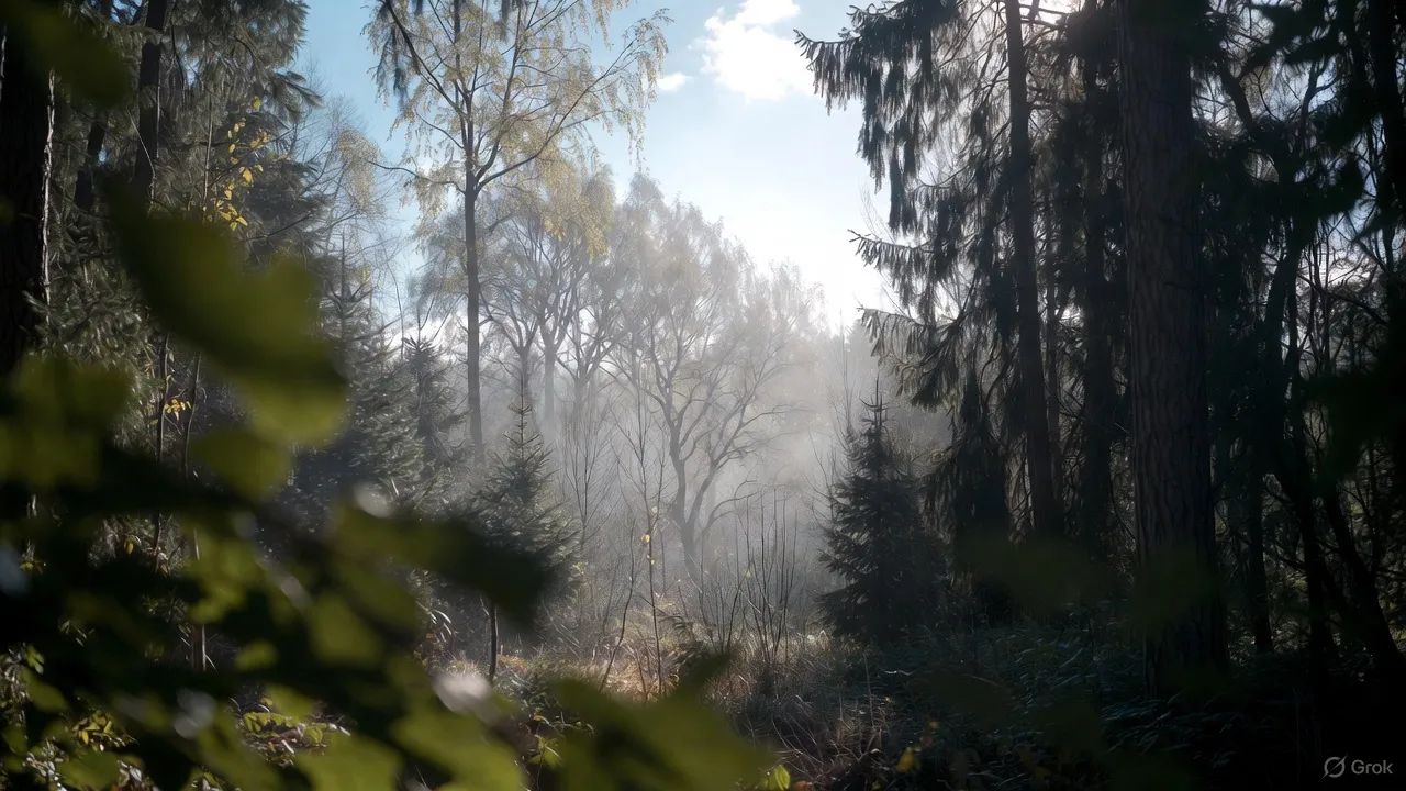 Taustakuva metsästä